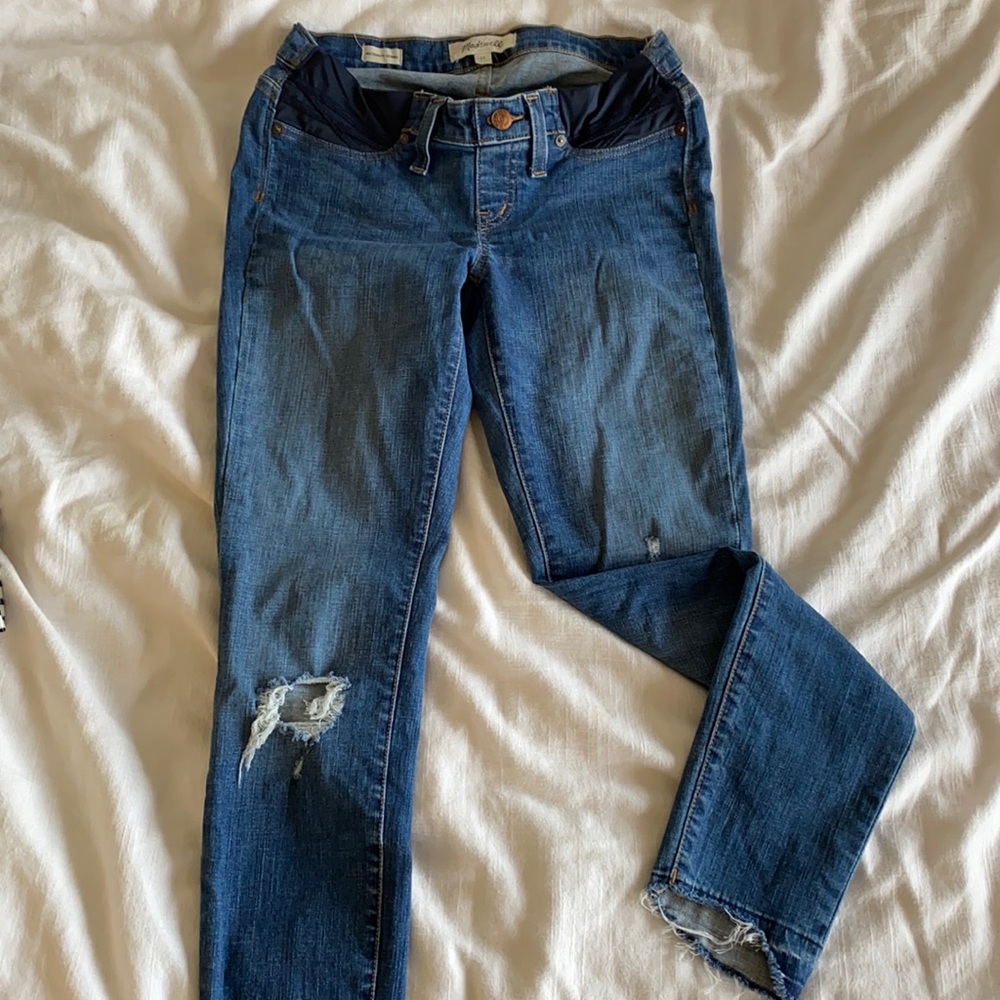 Madewell skinny maternity jeans